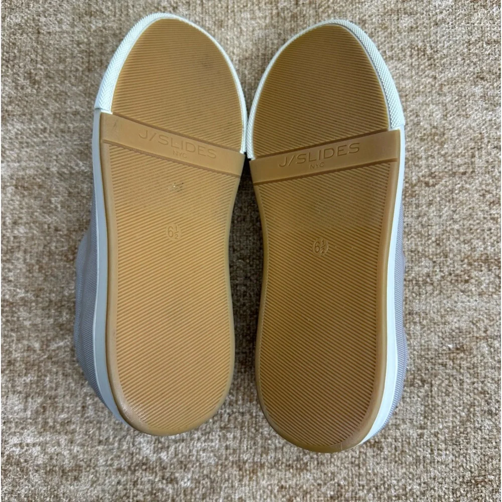 Jslides Jollie Stretch Slip-On Grey Sneakers Size 6.5